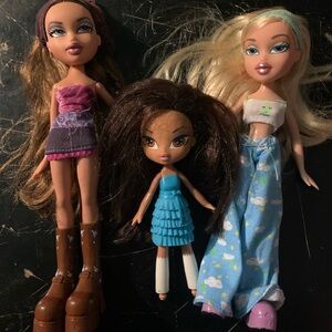 Vintage 2001 MGA Entertainment Bratz Yasmin/Chloe Doll Bundle Bratz Kidz